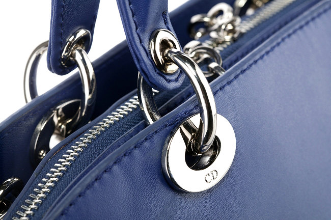 dior fall winter 2012 nappa leather tote bag 0903 blue - Click Image to Close